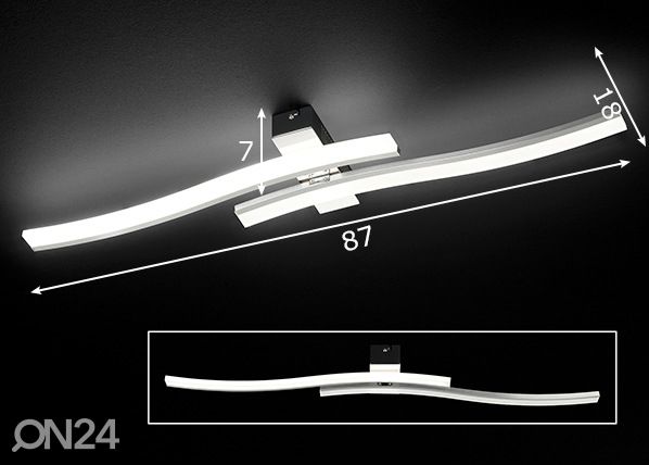 Seina- ja laelamp Beam LED mõõdud