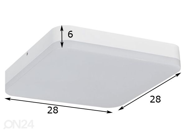 Seina- ja laelamp Milex Sensor mõõdud