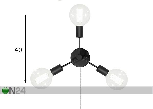 Seina- ja laelamp Supernova mõõdud