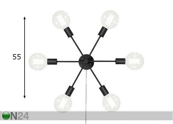 Seina- ja laelamp Supernova XL mõõdud