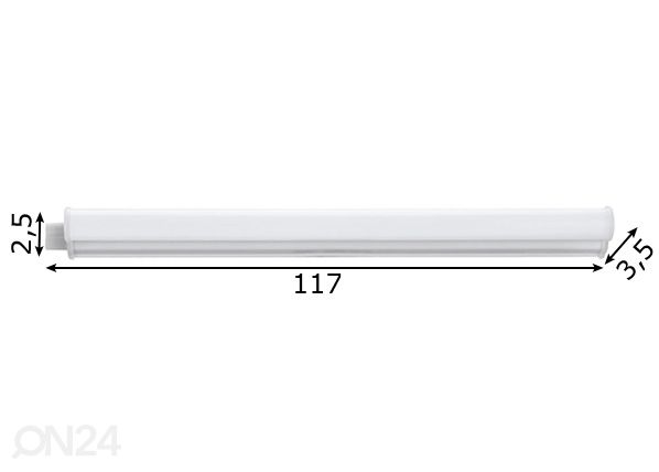 Seina- ja laevalgusti Dundry 117 cm mõõdud