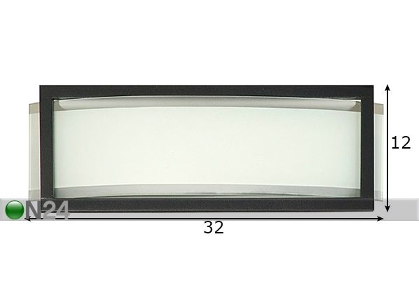 Seina-/laelamp Quadro mõõdud