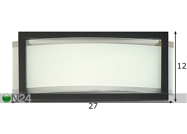 Seina-/ laelamp Quadro mõõdud