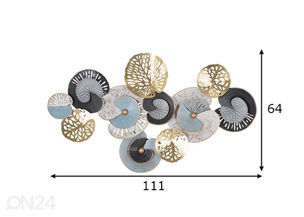 Seinadekoratsioon Gloth 111x64 cm mõõdud