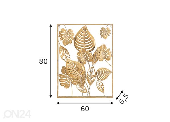 Seinadekoratsioon Jungle 60x80 cm mõõdud
