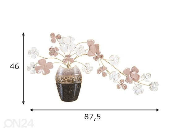 Seinadekoratsioon Vase New 87,5x46 cm mõõdud