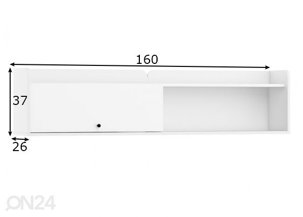 Seinakapp Glandore 160 cm mõõdud