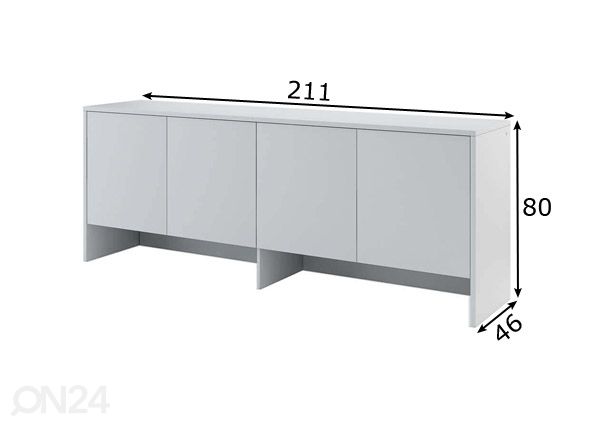 Seinakapp Lenart BED CONCEPT mõõdud