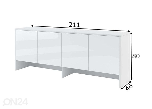 Seinakapp Lenart BED CONCEPT mõõdud