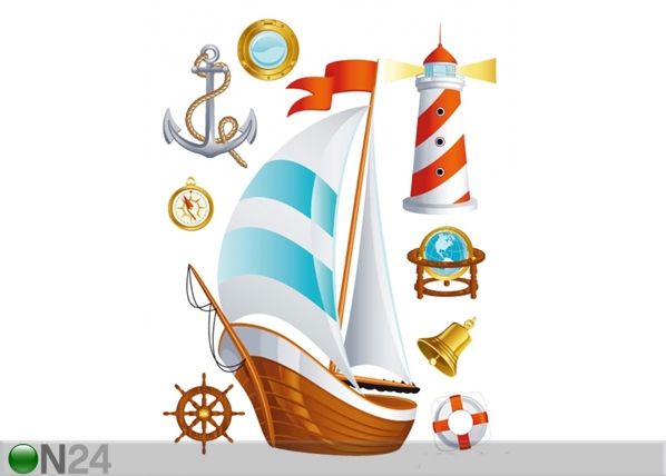 Seinakleebis Boat 42,5x65 cm