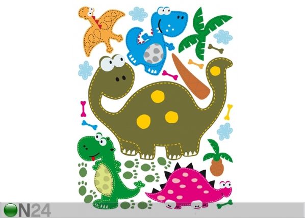 Seinakleebis Dinosaur 42,5x65 cm