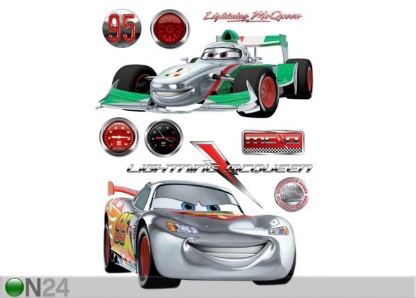 Seinakleebis Disney cars 2, 65x85 cm