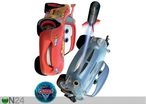 Seinakleebis Disney Cars 2 McQueen and Finn McMissile 65x85 cm