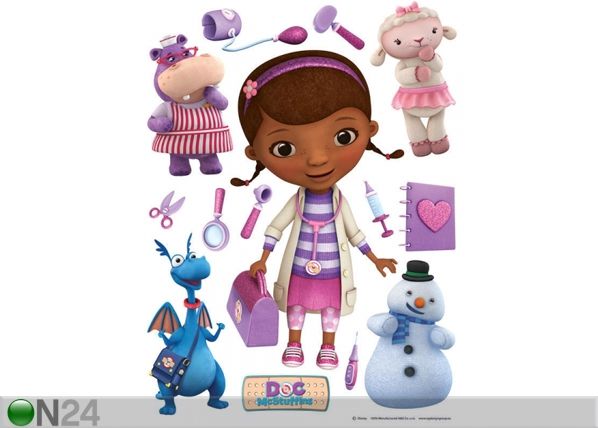 Seinakleebis Disney doc. McStuffins 65x85 cm