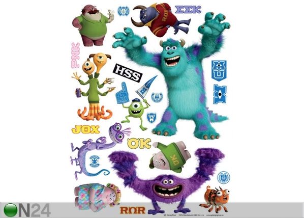 Seinakleebis Disney Monsters 65x85 cm