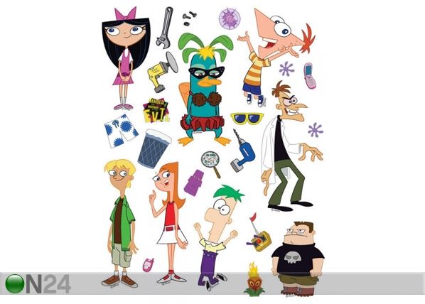 Seinakleebis Ferb 65x85 cm