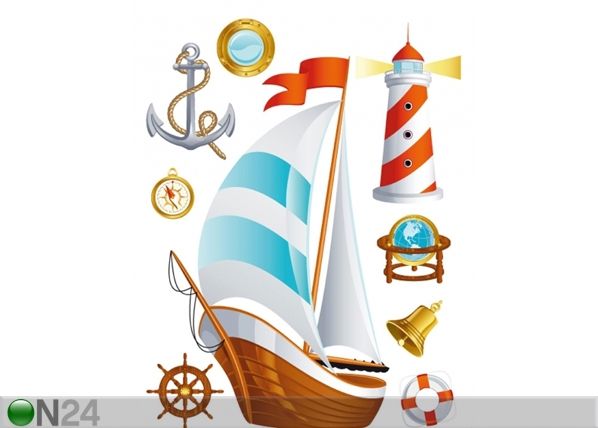Seinakleebis Ship 65x85 cm