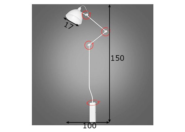 Seinalamp Aida, 17 cm mõõdud