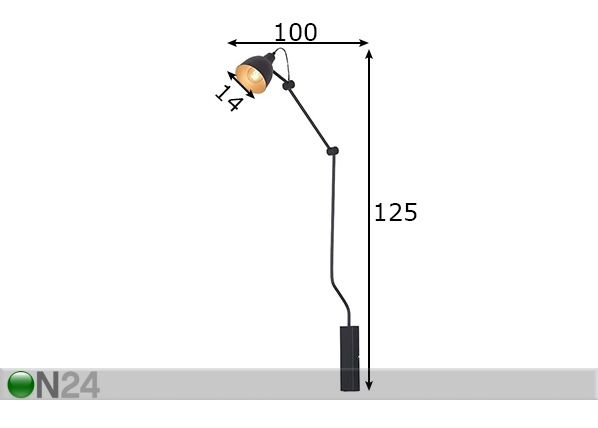 Seinalamp Bibi, 14 cm mõõdud
