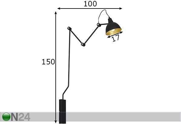 Seinalamp Bibi, 17 cm mõõdud