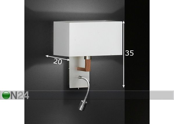 Seinalamp Casta LED mõõdud