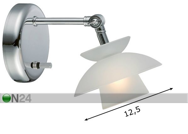 Seinalamp Dallas Mini Ø 12,5 cm mõõdud