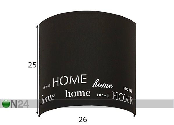 Seinalamp Home mõõdud