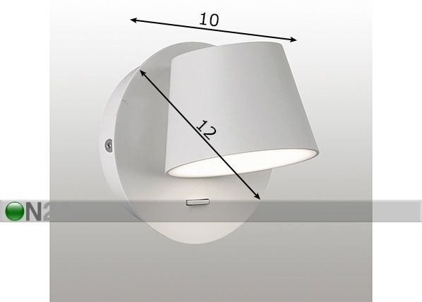 Seinalamp Mug LED mõõdud