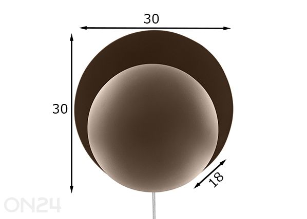 Seinalamp Orbit mõõdud