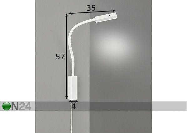 Seinalamp Raik LED mõõdud