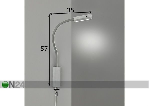Seinalamp Raik LED mõõdud