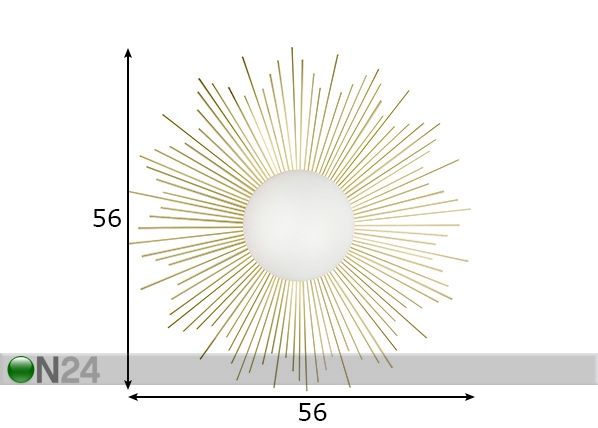 Seinalamp Soleil mõõdud