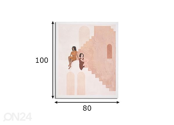 Seinamaal Lady-B 80x100 cm mõõdud