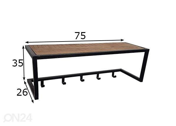 Seinanagi Abby 75 cm mõõdud