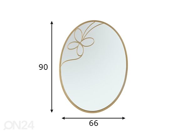 Seinapeegel Butterfly mõõdud