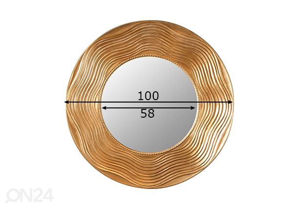 Seinapeegel Circle mõõdud