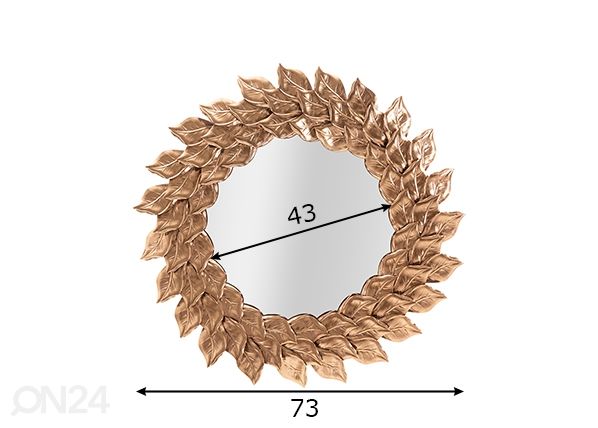 Seinapeegel Petal Rame mõõdud