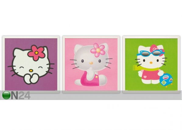 Seinapildid Hello Kitty 32x32 cm 3 tk