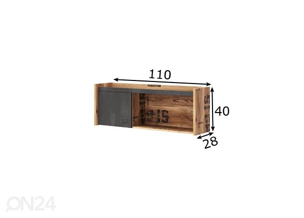 Seinariiul 110 cm mõõdud