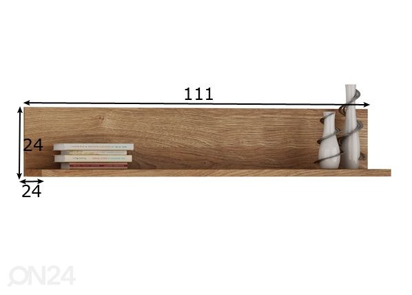 Seinariiul 111 cm mõõdud
