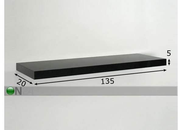 Seinariiul 135 cm mõõdud
