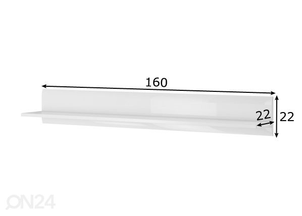 Seinariiul 160 cm mõõdud
