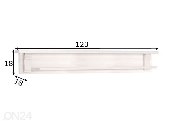 Seinariiul Anna 123 cm mõõdud