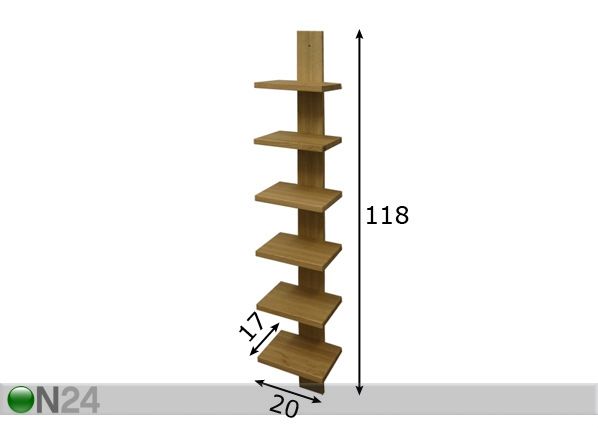 Seinariiul Loda h118 cm mõõdud