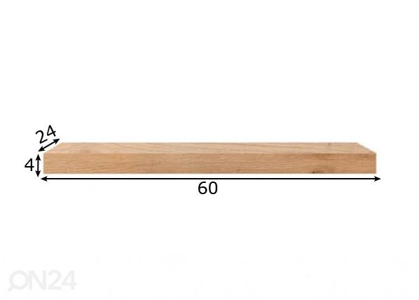 Seinariiul Shelvy, artisan tamm 60 cm mõõdud