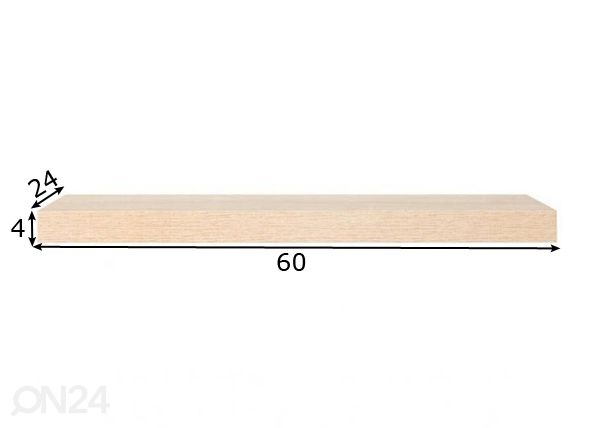 Seinariiul Shelvy, sonoma tamm 60 cm mõõdud
