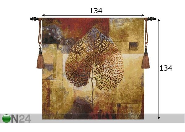Seinavaip Gobelään Autumn 134x134 cm mõõdud