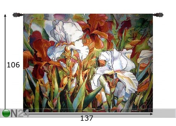 Seinavaip Gobelään Flower 106x137 cm mõõdud