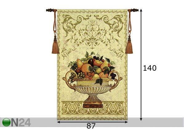 Seinavaip Gobelään Fruit 140x87 cm mõõdud