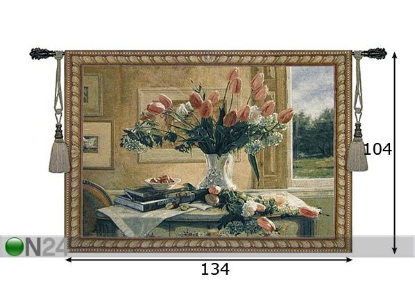 Seinavaip Gobelään Tulip 104x134 cm mõõdud